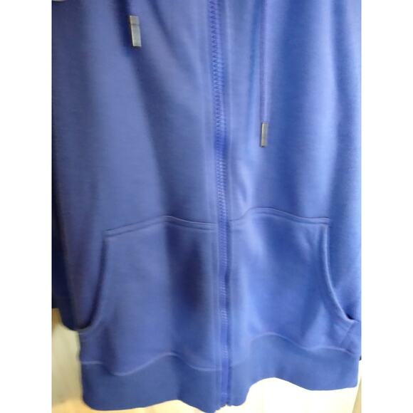 Zerdocean Avengers Hoodie Embroidered Patches Blue Full Zip Unisex 2X Plus Pocke - Picture 3 of 12